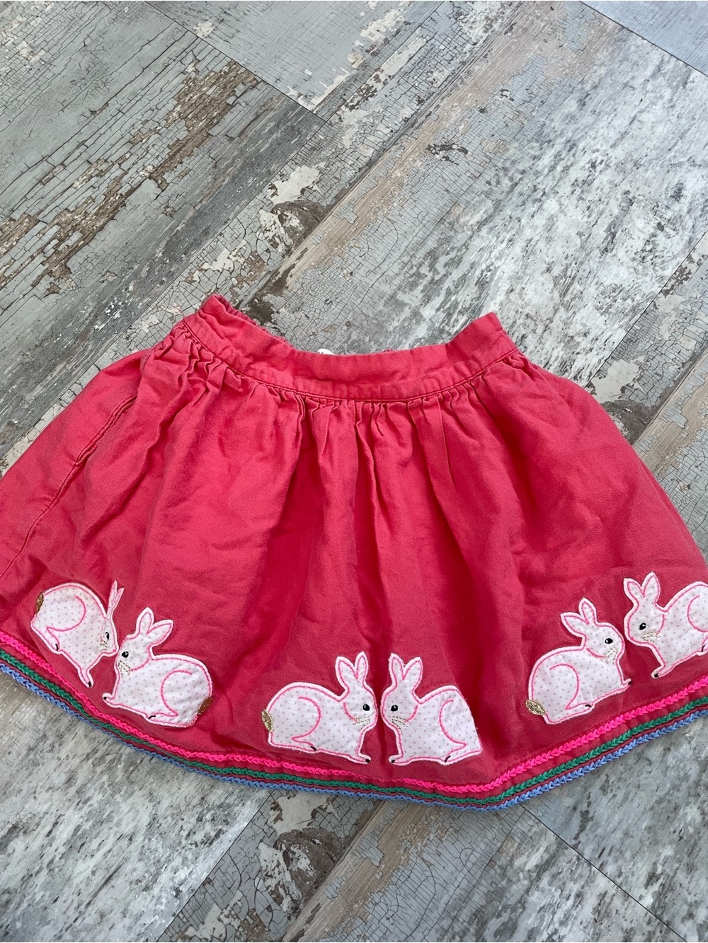 Mini Boden Bunny Rabbit Spring Skirt
